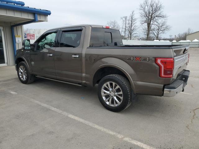 1FTEW1EG3FFB59021 - 2015 FORD F150 SUPERCREW BROWN photo 2