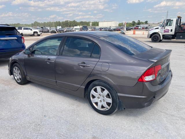 2HGFA1F55BH511543 - 2011 HONDA CIVIC LX GRAY photo 2