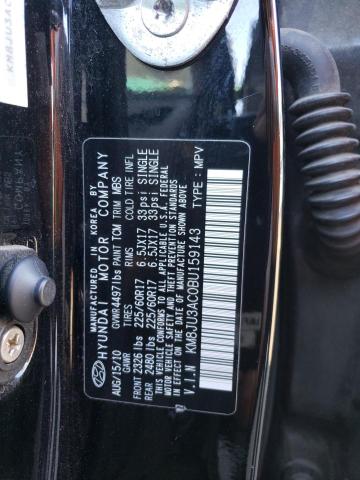 KM8JU3AC0BU159143 - 2011 HYUNDAI TUCSON GLS 黑色 照片 12