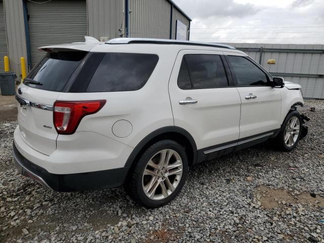 1FM5K8F84GGA69671 - 2016 FORD EXPLORER LIMITED WHITE photo 3