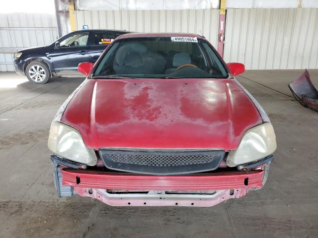 1HGEJ8141YL039730 - 2000 HONDA CIVIC EX RED photo 5