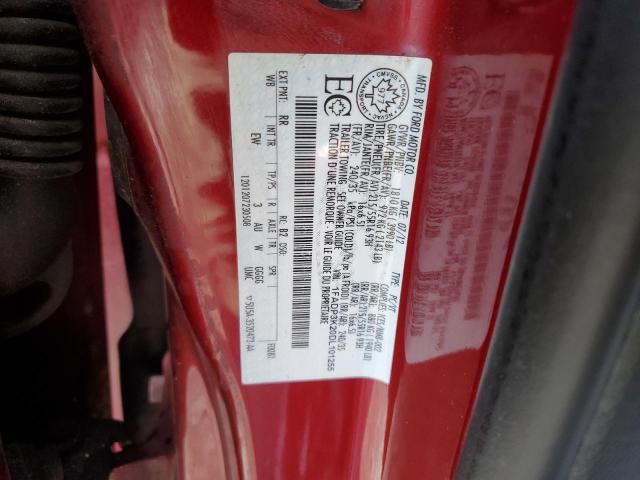 1FADP3K20DL101255 - 2013 FORD FOCUS SE RED photo 12