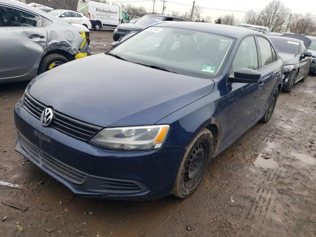 3VW2K7AJ6EM393653 - 2014 VOLKSWAGEN JETTA BASE BLUE photo 1