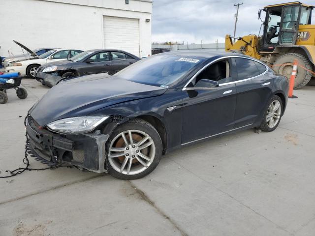 5YJSA1H14EFP61096 - 2014 TESLA MODEL S შავი ფოტო 1