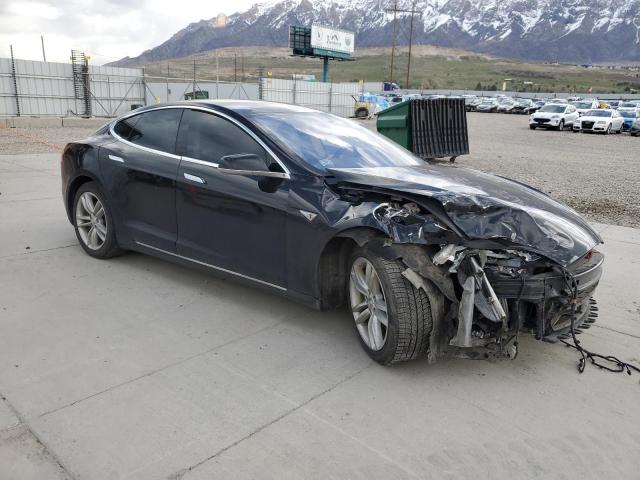 5YJSA1H14EFP61096 - 2014 TESLA MODEL S შავი ფოტო 4