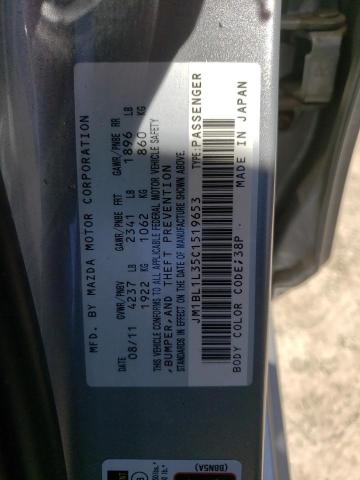 JM1BL1L35C1519653 - 2012 MAZDA SPEED 3 Gümüş foto 12
