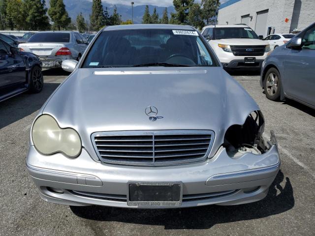 WDBRF61J72F265450 - 2002 MERCEDES-BENZ C 240 SILVER photo 5