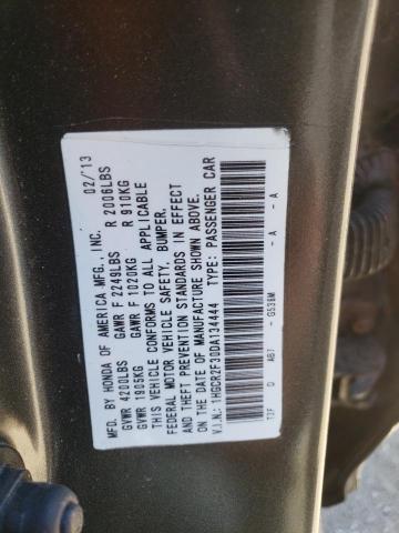 1HGCR2F30DA134444 - 2013 HONDA ACCORD LX GRAY photo 12