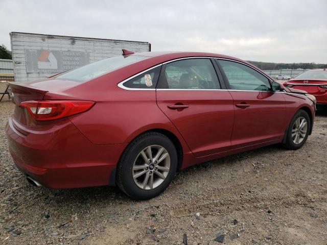 5NPE24AF4GH286796 - 2016 HYUNDAI SONATA SE RED photo 3