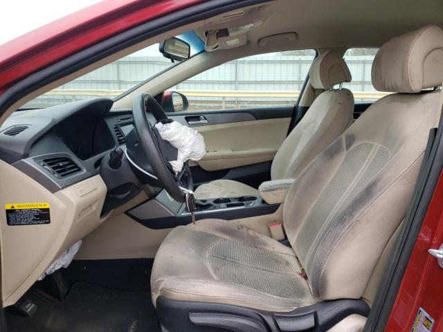 5NPE24AF4GH286796 - 2016 HYUNDAI SONATA SE RED photo 7