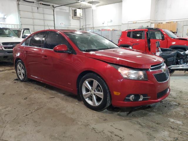 1G1PE5SBXE7277869 - 2014 CHEVROLET CRUZE 4D LT BURGUNDY photo 4