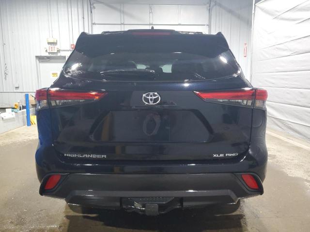 5TDGZRBH6NS236040 - 2022 TOYOTA HIGHLANDER XLE 蓝色 照片 6