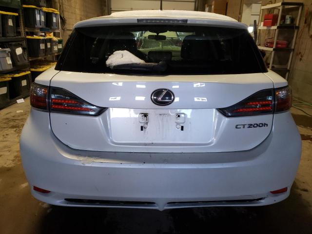 JTHKD5BH0C2064589 - 2012 LEXUS CT 200 WHITE photo 6