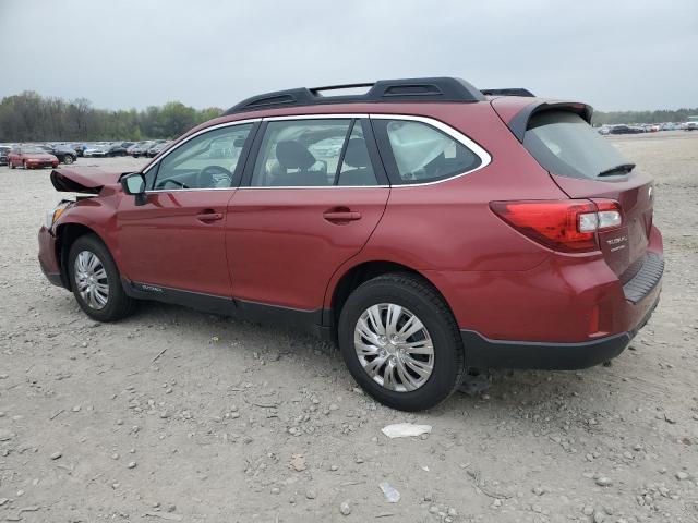 4S4BSBAC4F3316883 - 2015 SUBARU OUTBACK 2.5I RED photo 2