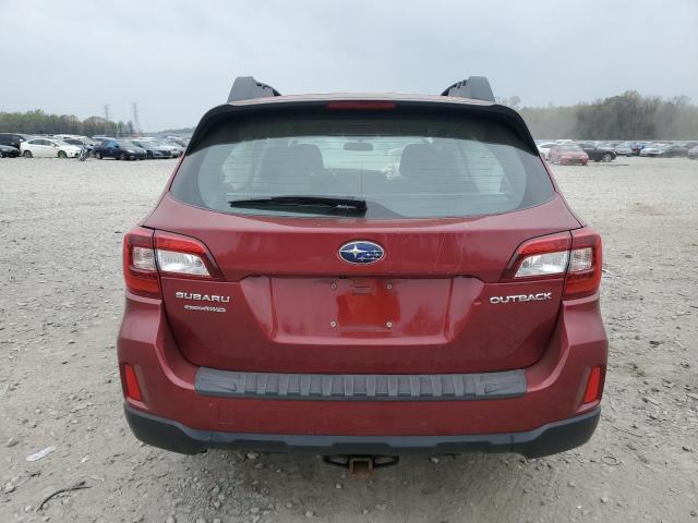 4S4BSBAC4F3316883 - 2015 SUBARU OUTBACK 2.5I RED photo 6