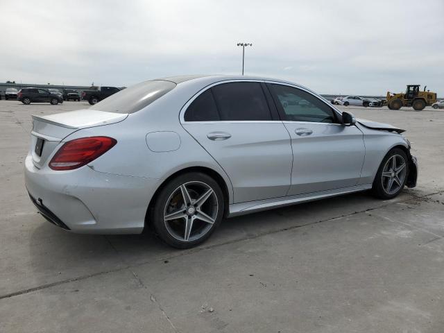 55SWF4JB3FU082251 - 2015 MERCEDES-BENZ C 300 SILVER photo 3