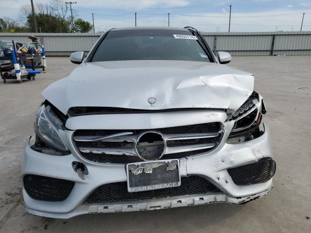 55SWF4JB3FU082251 - 2015 MERCEDES-BENZ C 300 SILVER photo 5