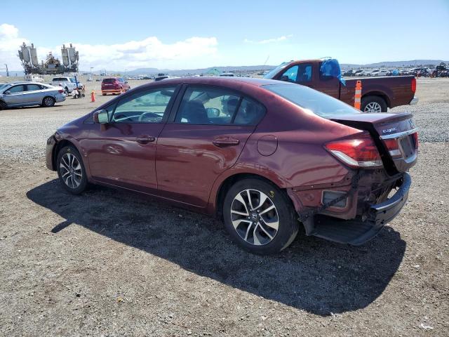 19XFB2F85EE210945 - 2014 HONDA CIVIC EX BURGUNDY photo 2