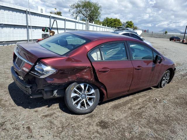 19XFB2F85EE210945 - 2014 HONDA CIVIC EX BURGUNDY photo 3