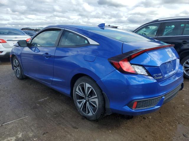 2HGFC3B72JH351813 - 2018 HONDA CIVIC EXL ლურჯი ფოტო 2