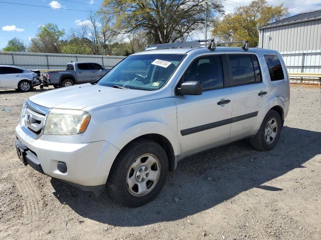 5FNYF382X9B010851 - 2009 HONDA PILOT LX SILVER photo 1