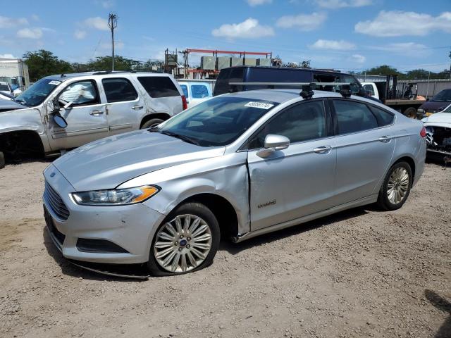 3FA6P0LU6FR203476 - 2015 FORD FUSION SE HYBRID SILVER photo 1