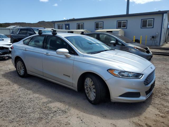 3FA6P0LU6FR203476 - 2015 FORD FUSION SE HYBRID SILVER photo 4