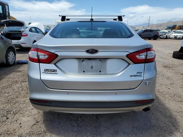 3FA6P0LU6FR203476 - 2015 FORD FUSION SE HYBRID SILVER photo 6