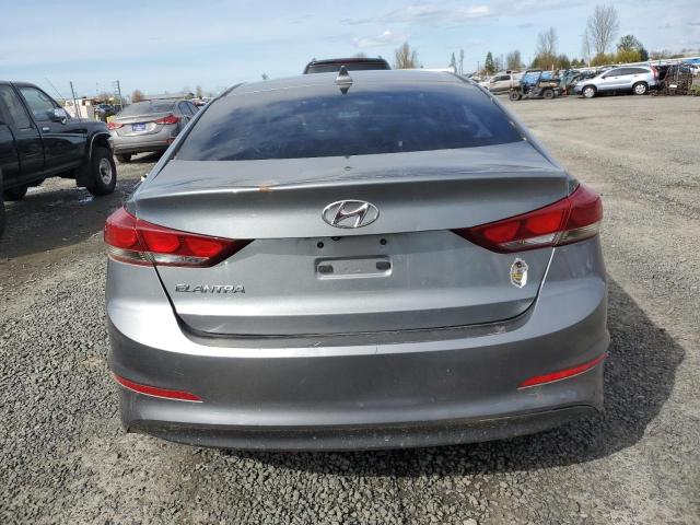 KMHD84LFXHU210946 - 2017 HYUNDAI ELANTRA SE GRAY photo 6