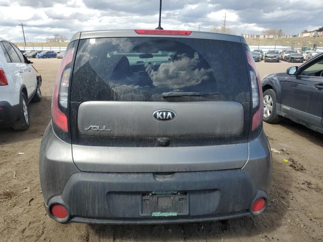 KNDJN2A23G7362598 - 2016 KIA SOUL GRAY photo 6