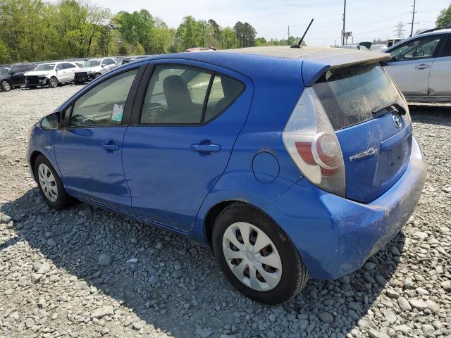 JTDKDTB33D1033810 - 2013 TOYOTA PRIUS C BLUE photo 2