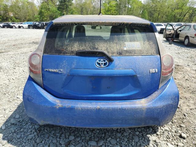 JTDKDTB33D1033810 - 2013 TOYOTA PRIUS C BLUE photo 6