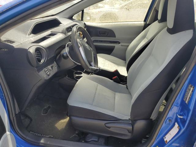 JTDKDTB33D1033810 - 2013 TOYOTA PRIUS C BLUE photo 7