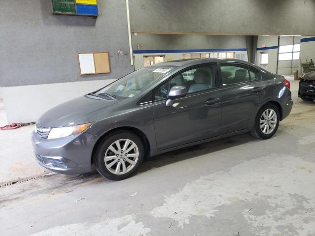 19XFB2F9XCE023254 - 2012 HONDA CIVIC EXL GRAY photo 1