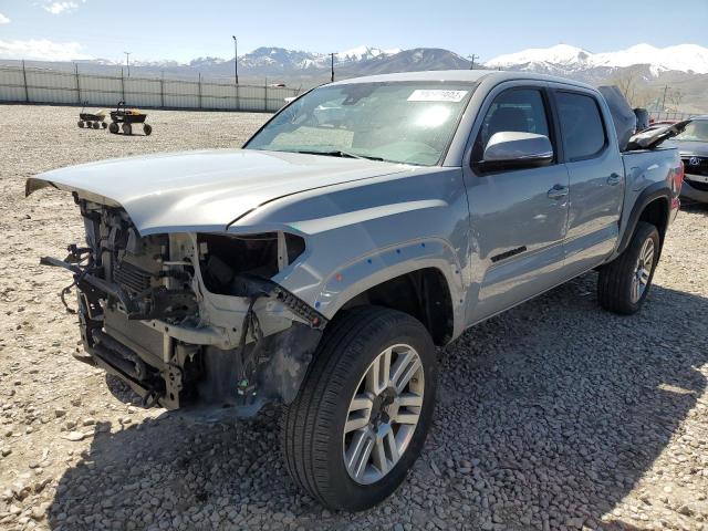 3TMCZ5AN1JM171686 - 2018 TOYOTA TACOMA DOUBLE CAB SILVER photo 1