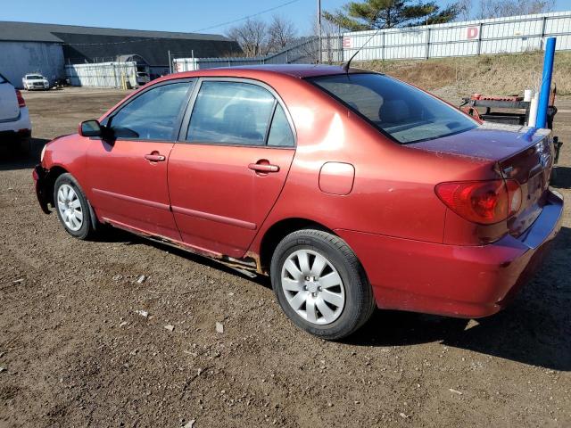 2T1BR38E64C245302 - 2004 TOYOTA COROLLA CE RED photo 2