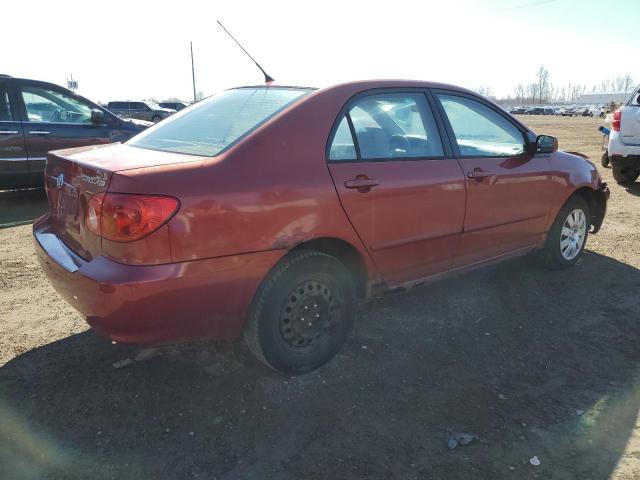 2T1BR38E64C245302 - 2004 TOYOTA COROLLA CE RED photo 3