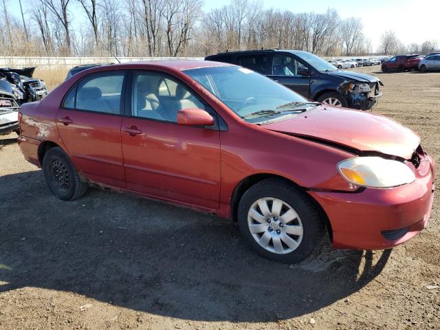 2T1BR38E64C245302 - 2004 TOYOTA COROLLA CE RED photo 4