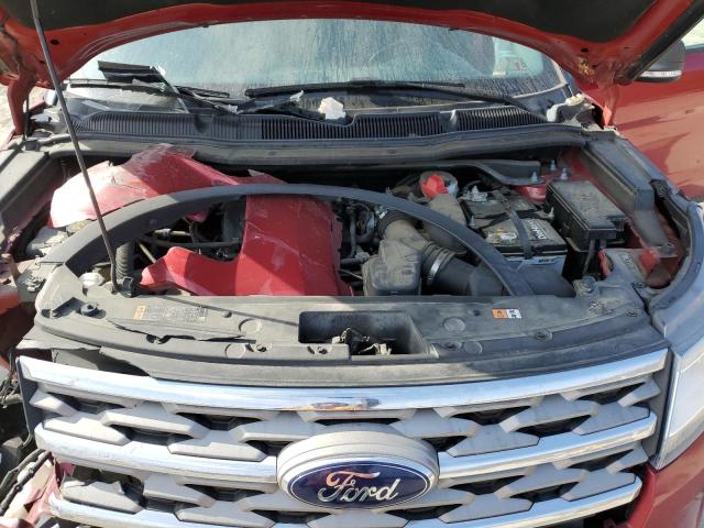 1FM5K8D81JGA53387 - 2018 FORD EXPLORER XLT Rot Foto 12