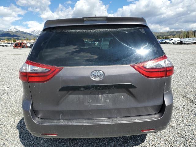 5TDZZ3DC4LS072601 - 2020 TOYOTA SIENNA L GRAY photo 6