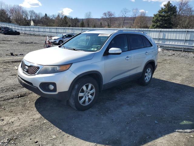 5XYKT3A19BG100149 - 2011 KIA SORENTO BASE SILVER photo 2