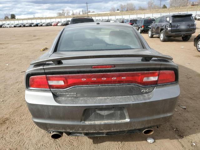 2B3CM5CT6BH517713 - 2011 DODGE CHARGER R/T GRAY photo 6