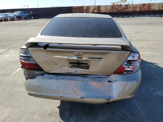 JTDBE32K920105312 - 2002 TOYOTA CAMRY LE GOLD photo 6