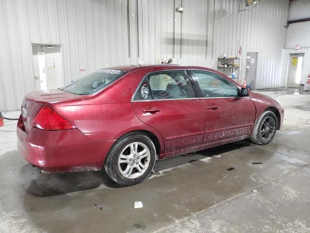 1HGCM56336A035457 - 2006 HONDA ACCORD SE BURGUNDY photo 3