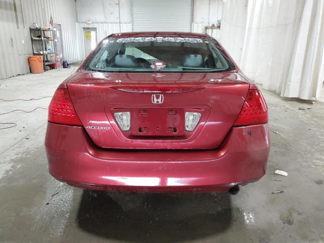 1HGCM56336A035457 - 2006 HONDA ACCORD SE BURGUNDY photo 6