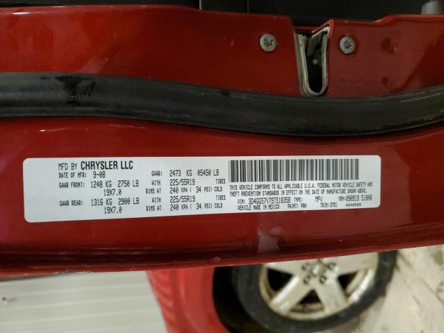 3D4GG57V79T518358 - 2009 DODGE JOURNEY SXT RED photo 13