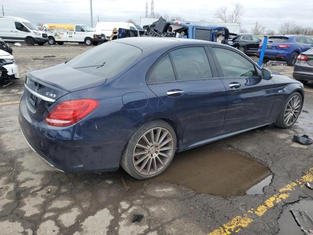 55SWF6EB0JU262298 - 2018 MERCEDES-BENZ C 43 4MATIC AMG BLUE photo 3