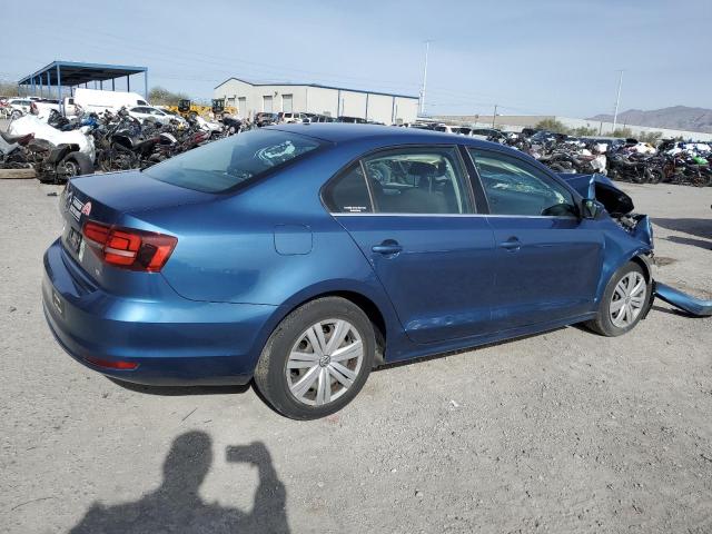 3VW2B7AJ9HM395174 - 2017 VOLKSWAGEN JETTA S BLUE photo 3