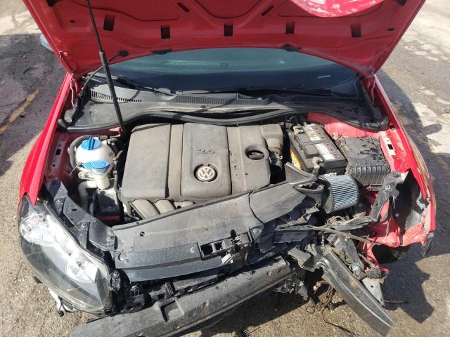 WVWDA7AJ7BW265951 - 2011 VOLKSWAGEN GOLF RED photo 12