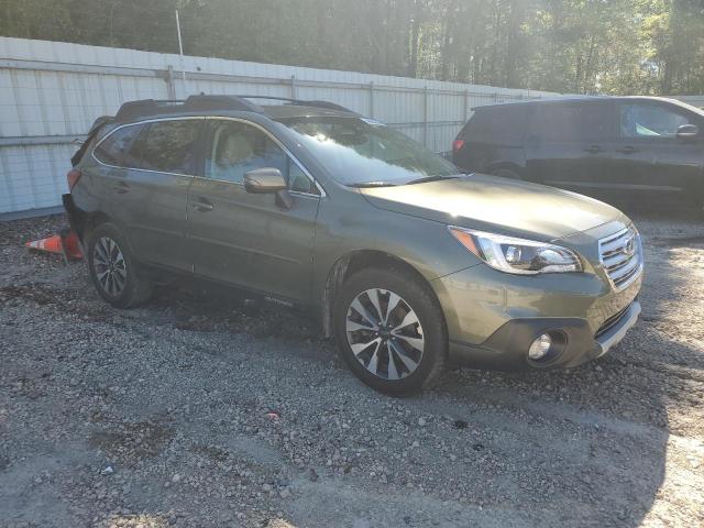 4S4BSANC1H3366129 - 2017 SUBARU OUTBACK 2.5I LIMITED GREEN photo 4